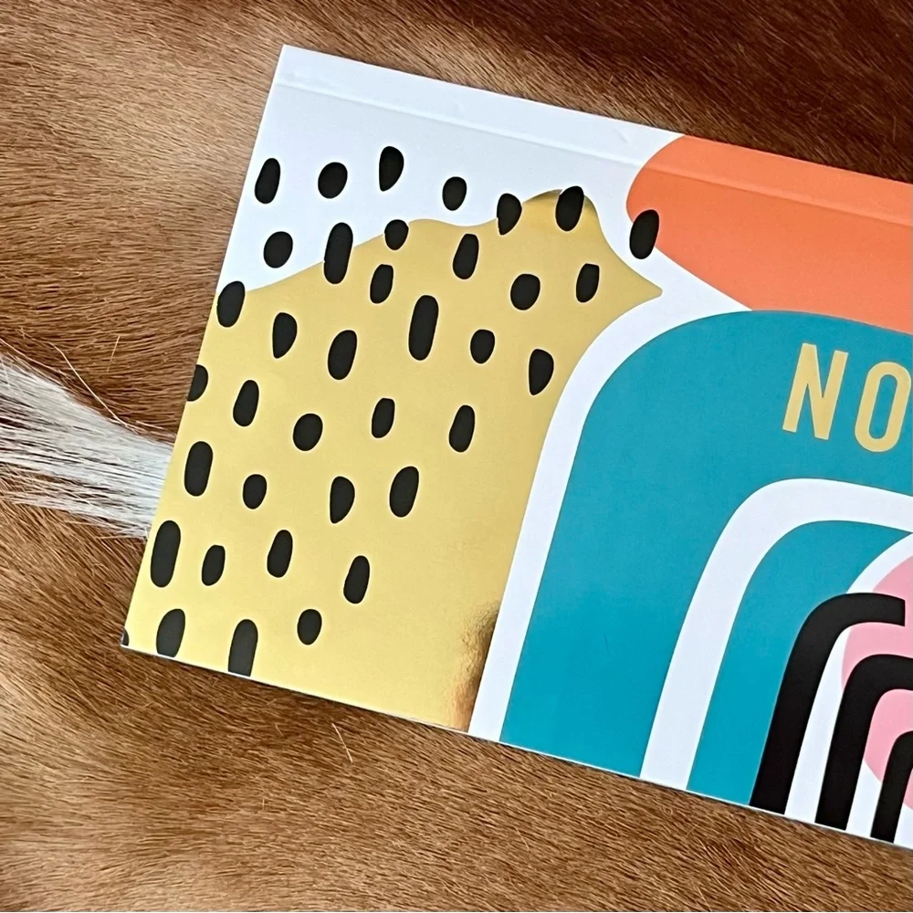 🏷️🎉🆕 vibrant abstract geometric action plan desktop notepad